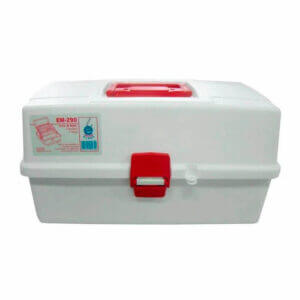 Estojo Emifran EM-290 Elite 3 Bandejas – Branco – Medicamento