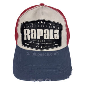 Boné Rapala New Vermelho, Creme e Azul 43GORATRIV