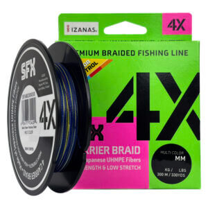 Linha Multifilamento Rapala Sufix 4X Multicolor 300 m