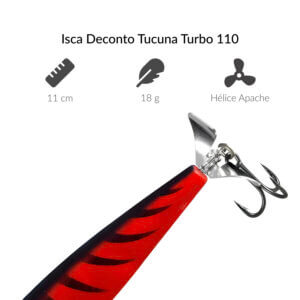 Alternative view of Isca Deconto Tucuna Turbo 110 - 11 cm 18 g