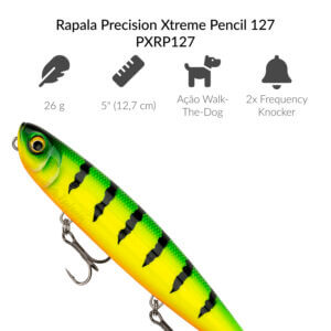 Alternative view of Isca Rapala Precision Xtreme Pencil 127 PXRP127 - 5" (12,7 cm) 26 g