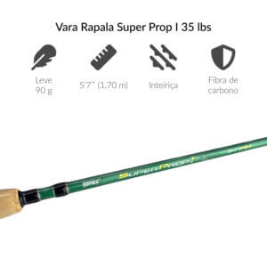 Alternative view of Vara de Pesca para Carretilha Rapala Super Prop I 35 lbs 6'0" (1,83 m) 11RASPROP-CI-601H - Inteiriça