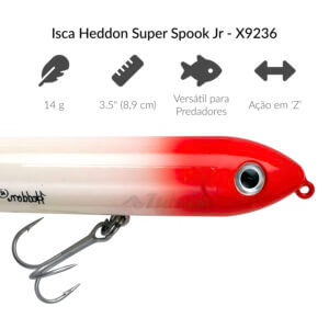 Alternative view of Isca Heddon Super Spook Jr - X9236 - 3.5" (8,9 cm) 14 g