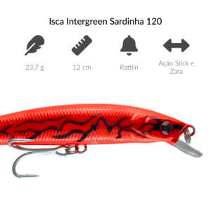 Alternative view of Isca Intergreen Sardinha 120  - 12 cm 23,7 g