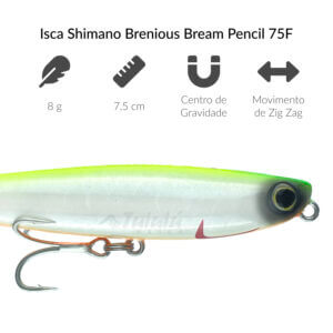 Alternative view of Isca Shimano Brenious Bream Pencil 75F - 7,5 cm 8 g