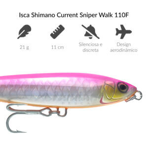 Alternative view of Isca Shimano Current Sniper Walk  110F  - 11 cm 21 g