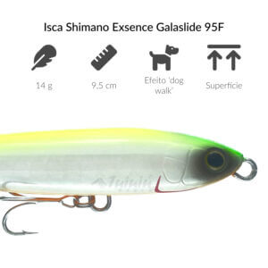 Alternative view of Isca Shimano Exsence Galaslide 95F - 9,5 cm 14 g