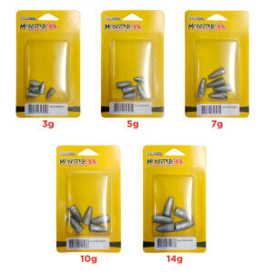 Alternative view of Anzol Monster 3X Bullet – Pacote c/ 5 unidades