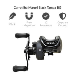 Alternative view of Carretilha Maruri Black Tamba BG RH / LH