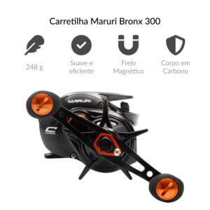 Alternative view of Carretilha Maruri Bronx 300 RH / LH