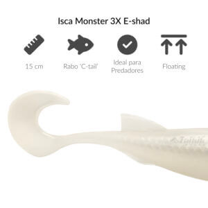Alternative view of Isca Monster 3X E-shad - 15 cm  – Pacote c/ 2 unidades