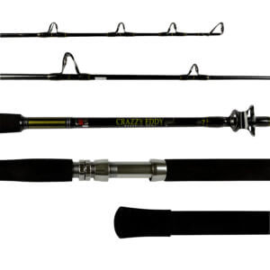 Vara de Pesca para Carretilha Lumis Crazzy Eddy Giants Cast 100 lb 6'6" (1,98 m) CREGC661001 - Inteiriça