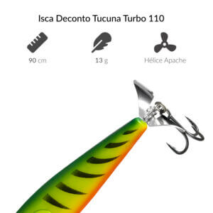 Alternative view of Isca Deconto Tucuna Turbo 90 - 9 cm 13 g