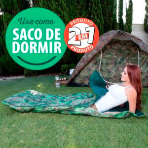 Alternative view of Colchonete + Saco de Dormir F.A. Colchões 2 em 1 Duo Camp Solteiro Camuflado