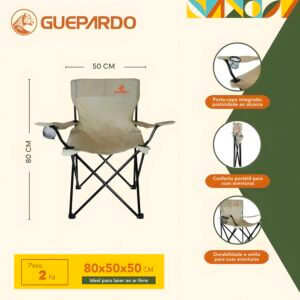 Alternative view of Cadeira Guepardo Relax Bege