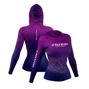 Camiseta Mar Negro Feminina X Protect Sublimada Tucunaré - Referência 49428