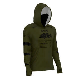 Alternative view of Camiseta Mar Negro Masculina X Protect 360 Sublimada Cichla Temensis - Referência 30200