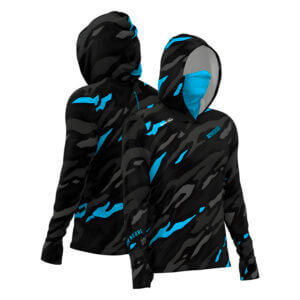 Camiseta Mar Negro Masculina X Protect 360 Sublimada Camo Blue - Referência 30200