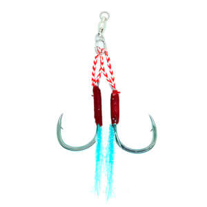 Suporte Hook Bravos N° 4/0 Com Girador e Flash Atrativo Glow
