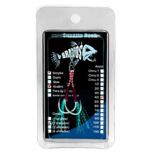 Alternative view of Suporte Hook Bravos N° 4/0 Com Girador e Flash Atrativo Glow