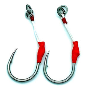 Suporte Hook Bravos 5/0 -  Kevlar com Cabo de Aço – Pacote c/ 2 unidades