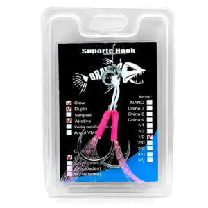 Alternative view of Suporte Hook Bravos Slow Duplo 1/0 com Flash Atrativo