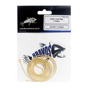 Linha Kevlar Bravos - 1,1mm 90kg 1m