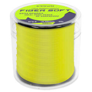 Alternative view of Linha Monofilamento Crown Fiber Soft - 500m - Amarelo