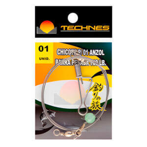 Chicote Technes Barra Pesada - 1 Anzol - 100 Libras