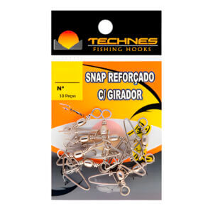 Snap Reforçado Com Girador Technes - C/ 10 Unidades