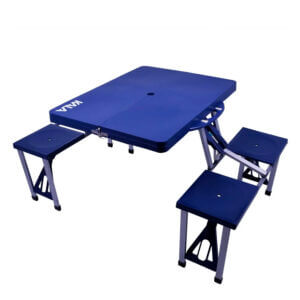 Mesa Dobrável Kala Com Banquetas Azul  - 103900