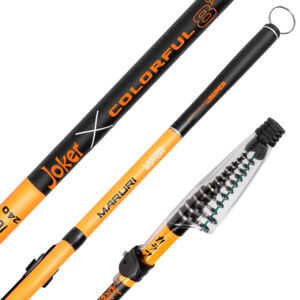 Vara Telescópica Maruri Joker Colorful 240 - Laranja 8'0" (2,40 m)