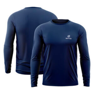 Camiseta Masculina Mar Negro Poliamida Com Luva Marinho