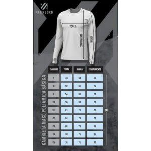 Alternative view of Camiseta Masculina Mar Negro Poliamida Com Luva - Preto - Referência 30092
