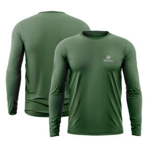 Camiseta Masculina Mar Negro Poliamida Com Luva - Verde Musgo - Referência 30092