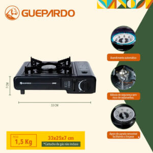 Alternative view of Fogareiro Uno Guepardo - Preto  - 047005