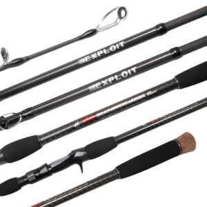 Vara de Pesca para Carretilha Tacom Transformers 60 lb 9'0" (2,15m, 2,45m e 2,75m Ajustável) TFXXHC - 4 partes
