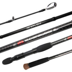 Vara de Pesca para Molinete Tacom Transformers 60 lb 9'0" (2,15m, 2,45m e 2,75m Ajustável) TFXXHS - 4 partes