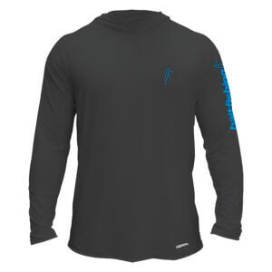 Camiseta Bait Fishing Icy Hodie Minimal Grafite e Azul
