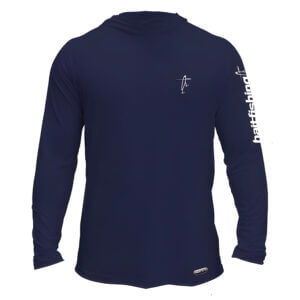 Camiseta Bait Fishing Icy Hodie Minimal Marinho e Caqui