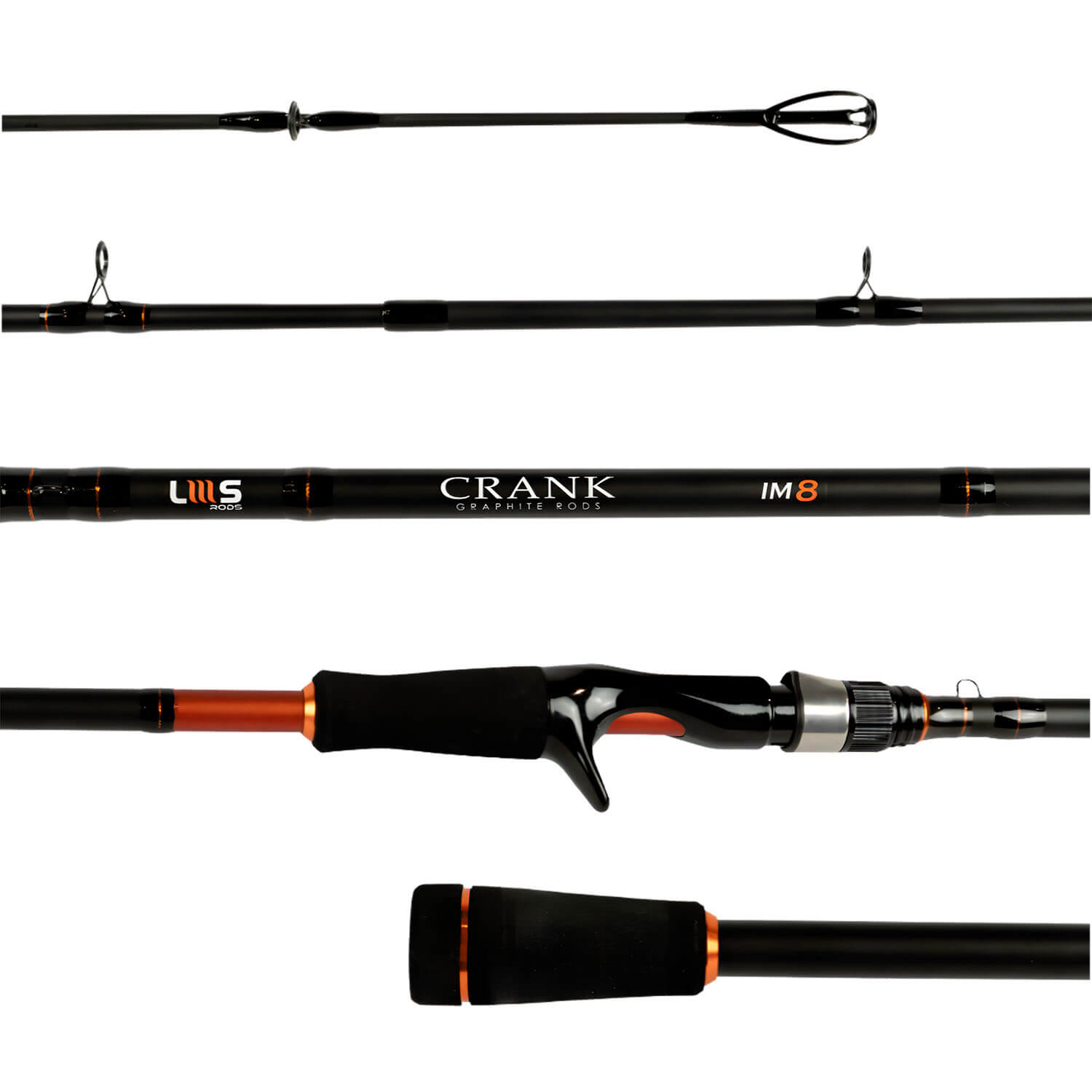 Vara de Pesca para Carretilha Lumis Crank - Copper 60 lb 9'0" (2,70 m) CRKC90602COP - 2 partes